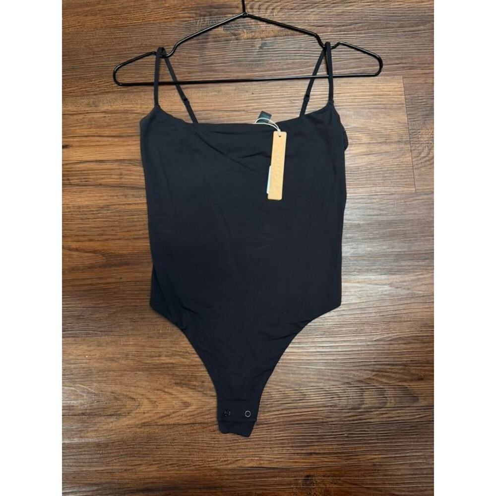 SKIMS FITS EVERYBODY Cami Bodysuit - Onyx Size S NWT #1535